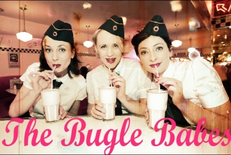 Bugle Babes  Drinks Reception Cocktail Music image